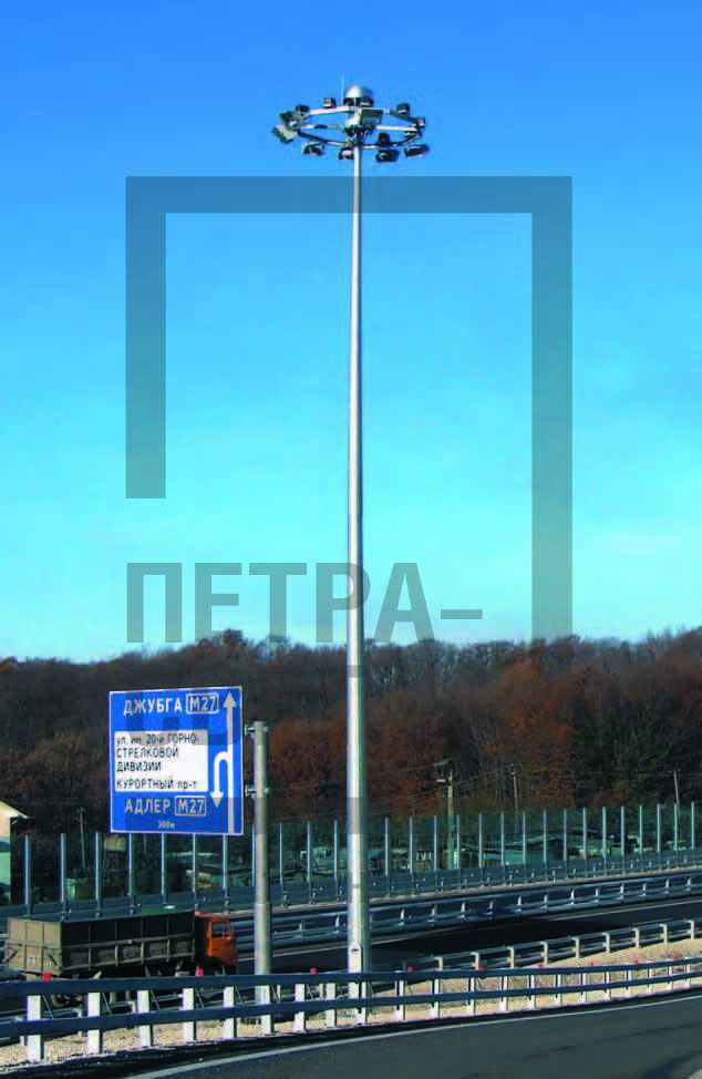 ВМО. Высокомачтовые опоры с мобильной короной