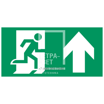 Аксессуар. Пиктограмма "Направление к эвакуационному выходу". Сигнум