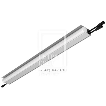 Модерн v2.0 14 800мм (18Вт/м) 48В DC 1 пикс. RGBW DMX CRI80 3000К Опал (Профиль, козырек, транзитное штепсельное соединение)