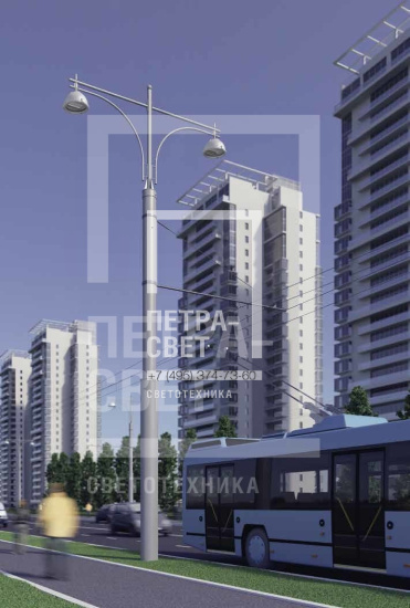 ТП-1500-9. Опора контактной сети прямостоечная трубчатая