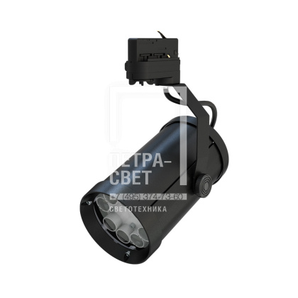 Акцент 16 CRI80 4000К 90° RAL9005 Муар Трековый шинопровод