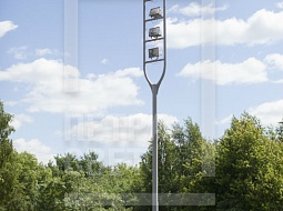 Опора парковая декоративная ОД-7-12,0-61 «Камертон». Высота 12 м, количество прожекторов 7.