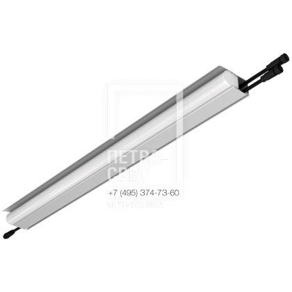 Модерн v2.0 13 750мм (18Вт/м) 24В DC 6 пикс. RGBW DMX CRI80 3000К Опал (Профиль, козырек, транзитное штепсельное соединение)