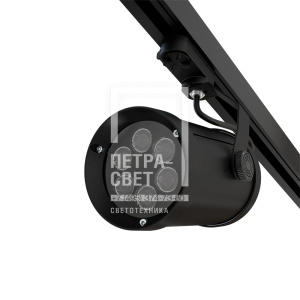 Акцент 12 CRI80 5000К 25° RAL9005 Муар Трековый шинопровод фото 2