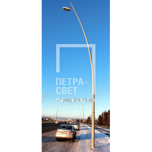 ОГКЛИ. Опора граненая коническая изогнутая