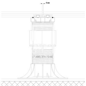 Лага Алюминий HILST JOIST стыковочная SLIM MAX 100*20*4000мм