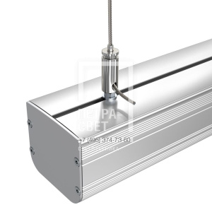 Опция. Маркет-Линия. Комплект крепежа для подвеса с регулировкой (трос 1 м, 1 точка подвеса)