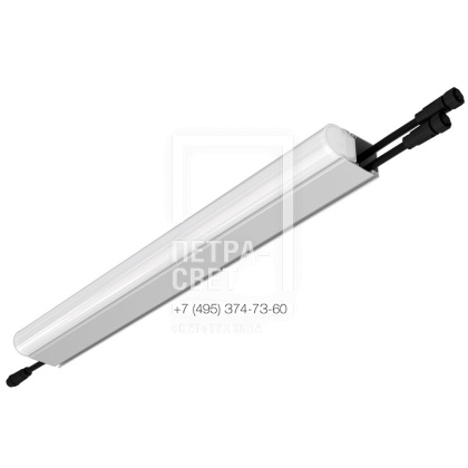 Модерн v2.0 9 500мм (18Вт/м) 24В DC 4 пикс. RGBW DMX CRI80 4000К Опал (Профиль, транзитное штепсельное соединение)