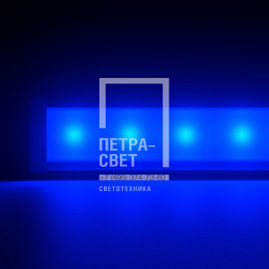 Барокко 24 1200мм Синий Матовое закаленное стекло фото 1