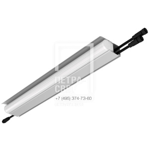 Модерн v2.0 9 500мм (18Вт/м) 24В DC 4 пикс. RGBW DMX CRI80 4000К Опал (Профиль, козырек, транзитное штепсельное соединение)