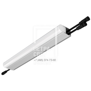 Модерн v2.0 7 400мм (18Вт/м) 48В DC 1 пикс. RGBW DMX CRI80 5000К Опал (Профиль, транзитное штепсельное соединение)