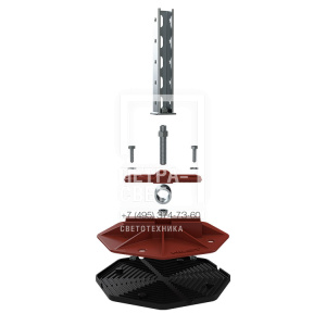 Кровельная поворотная опора HILST PLATFORM MV с корректором угла наклона фото 6