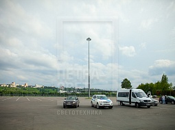 Данная мачта МГФ-20-М установленая в г.Нижний Новгород, на парковке у торгово развлекательного центра.
